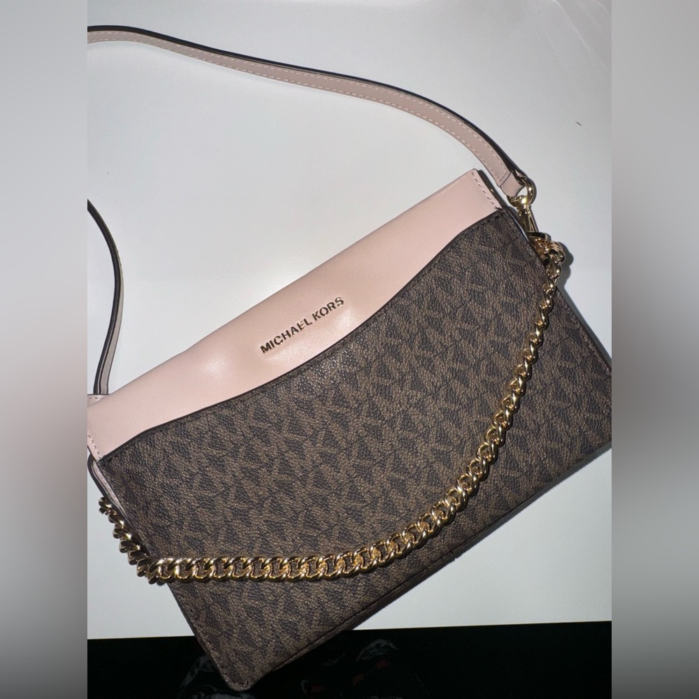 MK CANVAS MICHAEL KORS CROSSBODY BAG